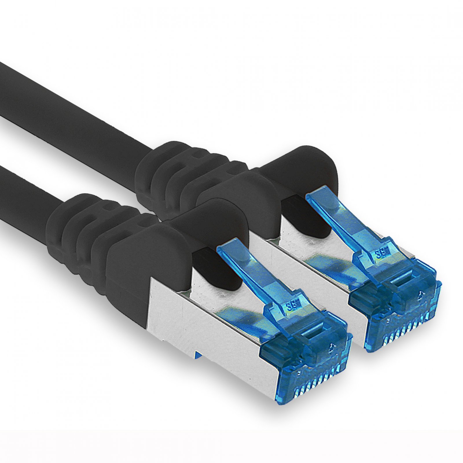 1aTTack CAT6a Ethernet Patchkabel 3 m, Schwarz